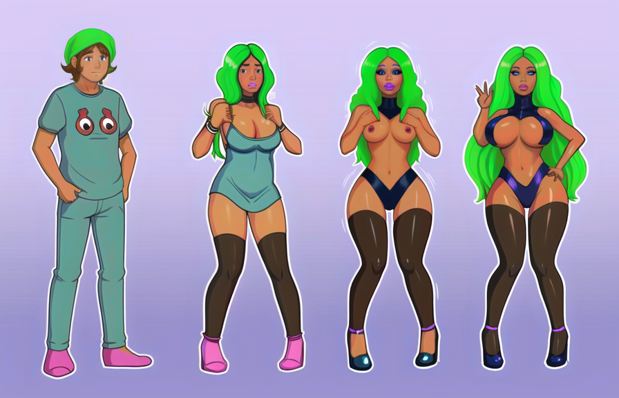 Genderswap (Mtf) Rule 34 Image