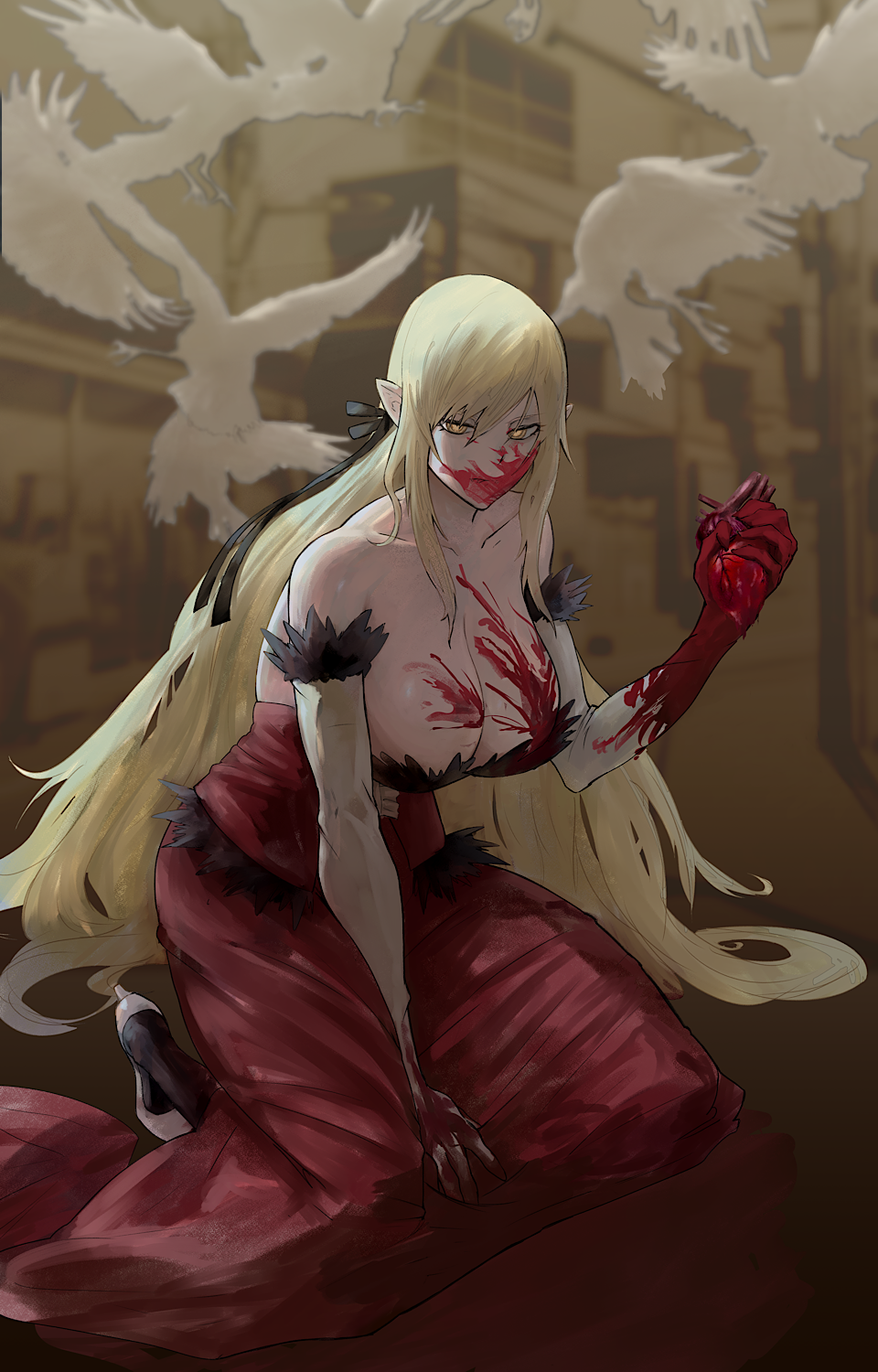 Kiss-Shot Acerola-Orion Heart-Under-Blade (Bakemonogatari) Rule 34 Image
