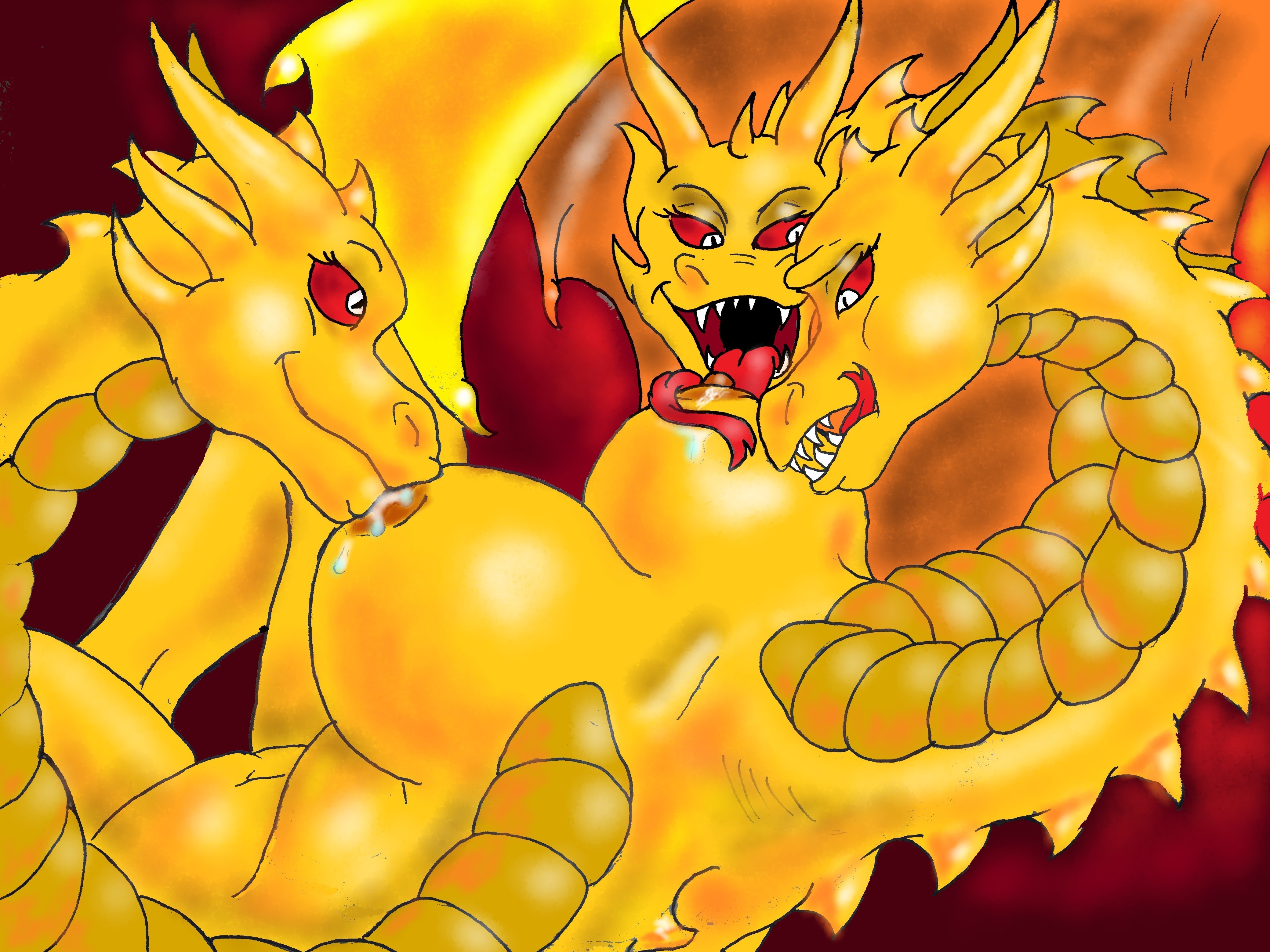 Ghidorah (Species) Rule 34 Image