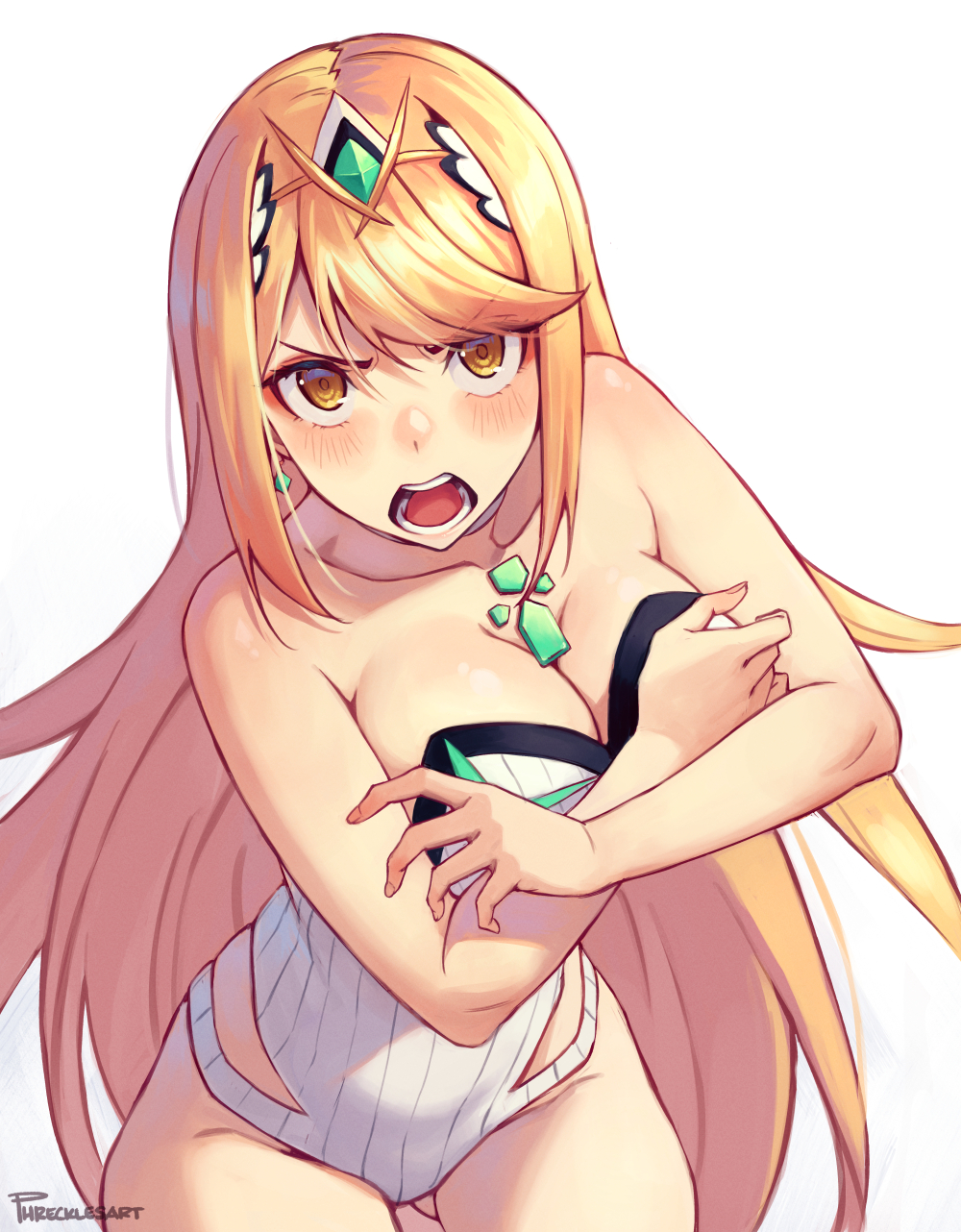 Mythra (Radiant Beach) (Xenoblade) Rule 34 Image