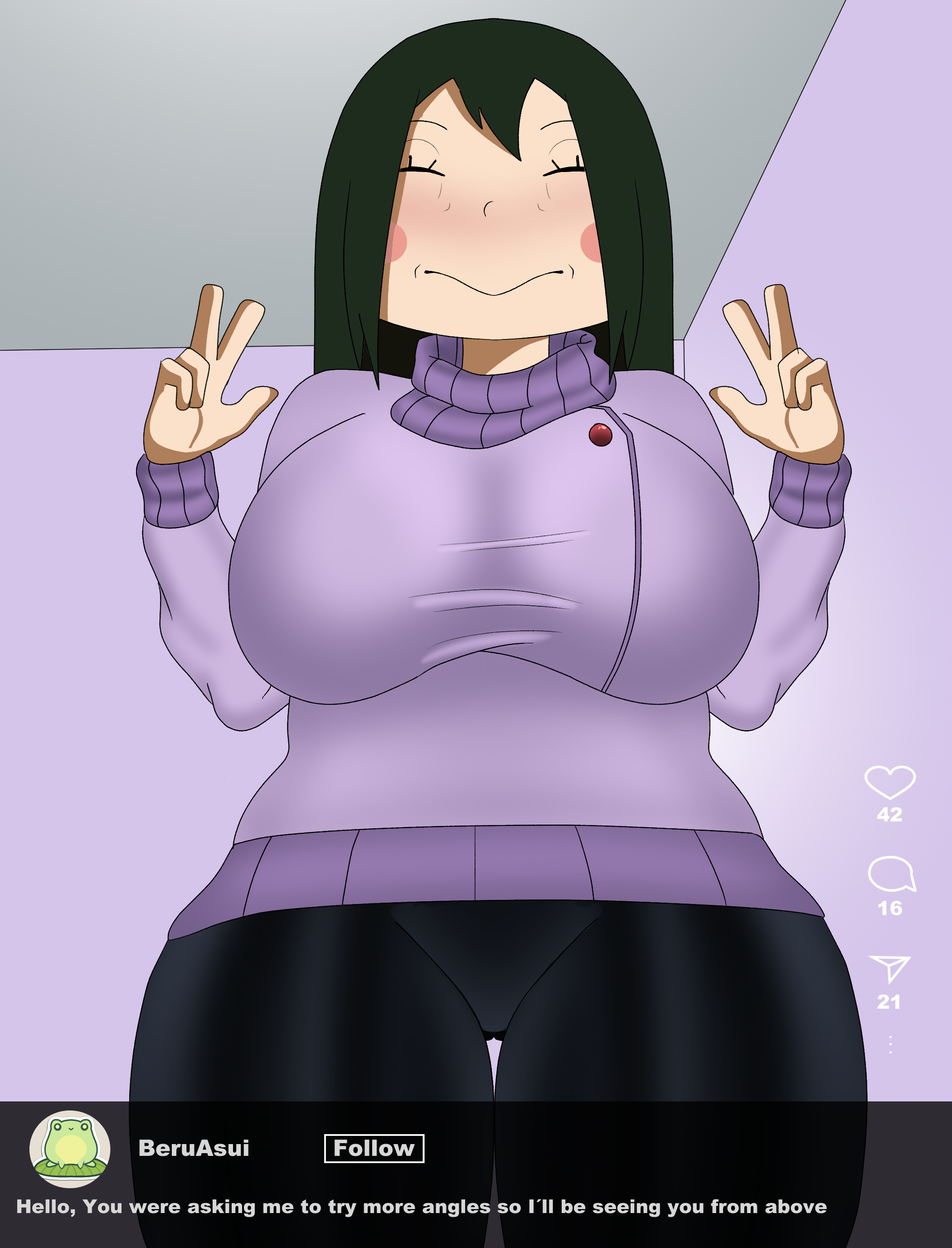 Asui Beru (My Hero Academia) Rule 34 Image