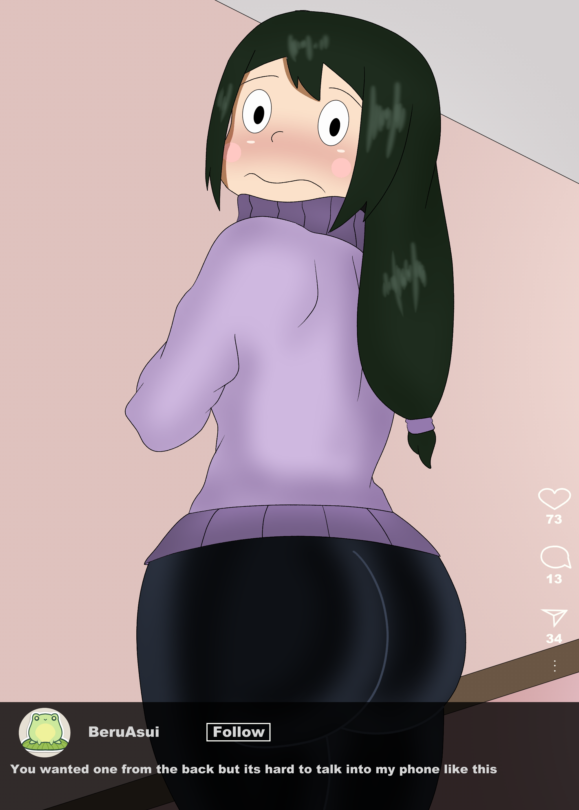 Asui Beru (My Hero Academia) Rule 34 Image