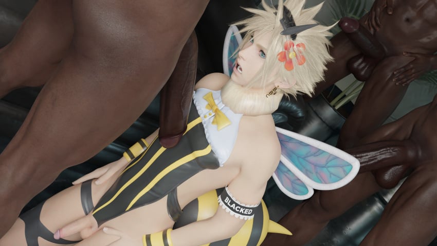 Cloud Strife (Blacked) Rule 34 Image