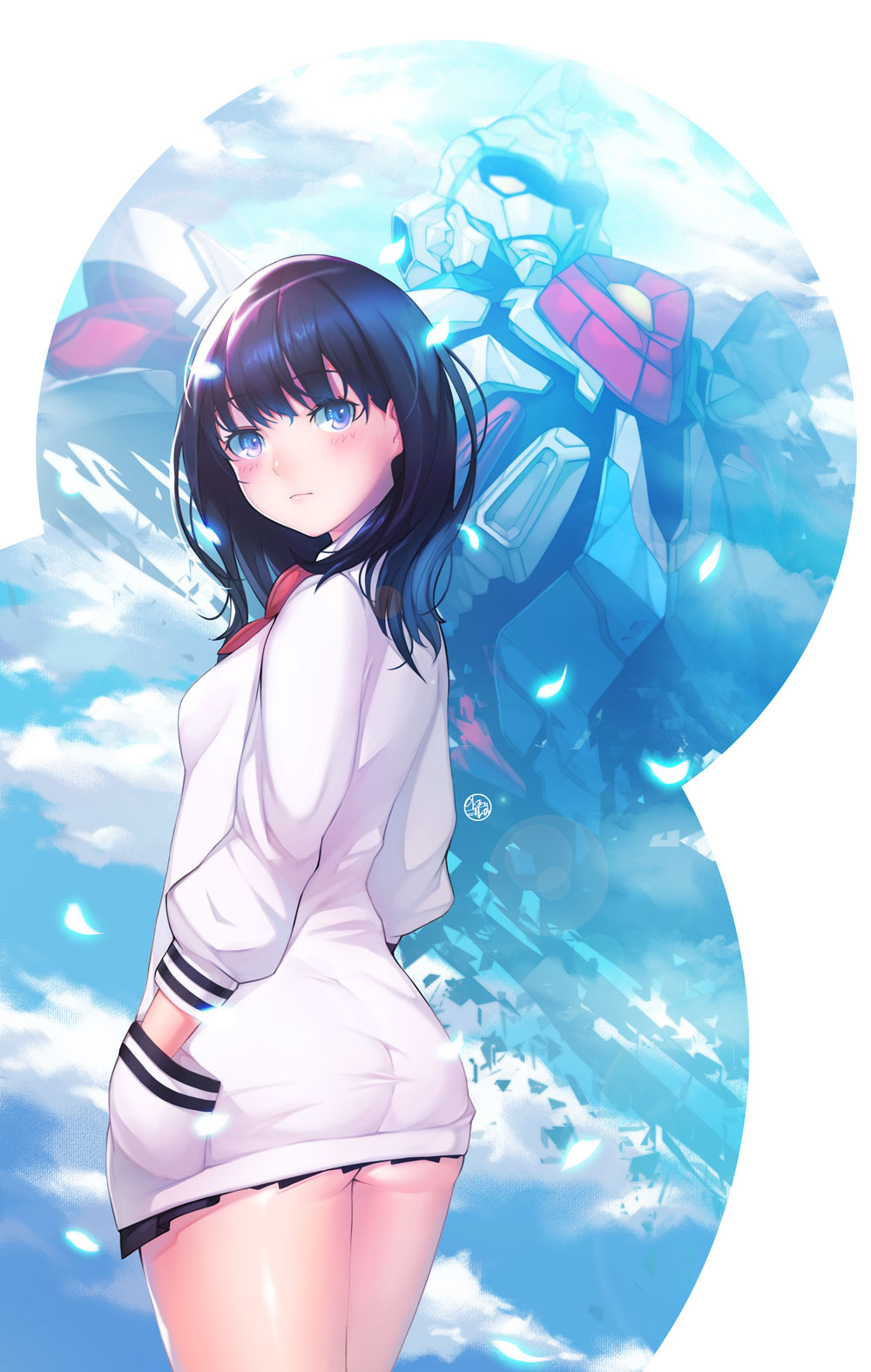 Takarada Rikka (Gridman Universe) Rule 34 Image