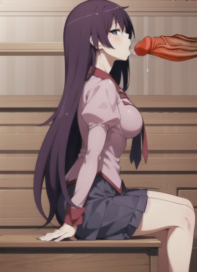Senjougahara Hitagi (Monogatari (Series)) Rule 34 Image