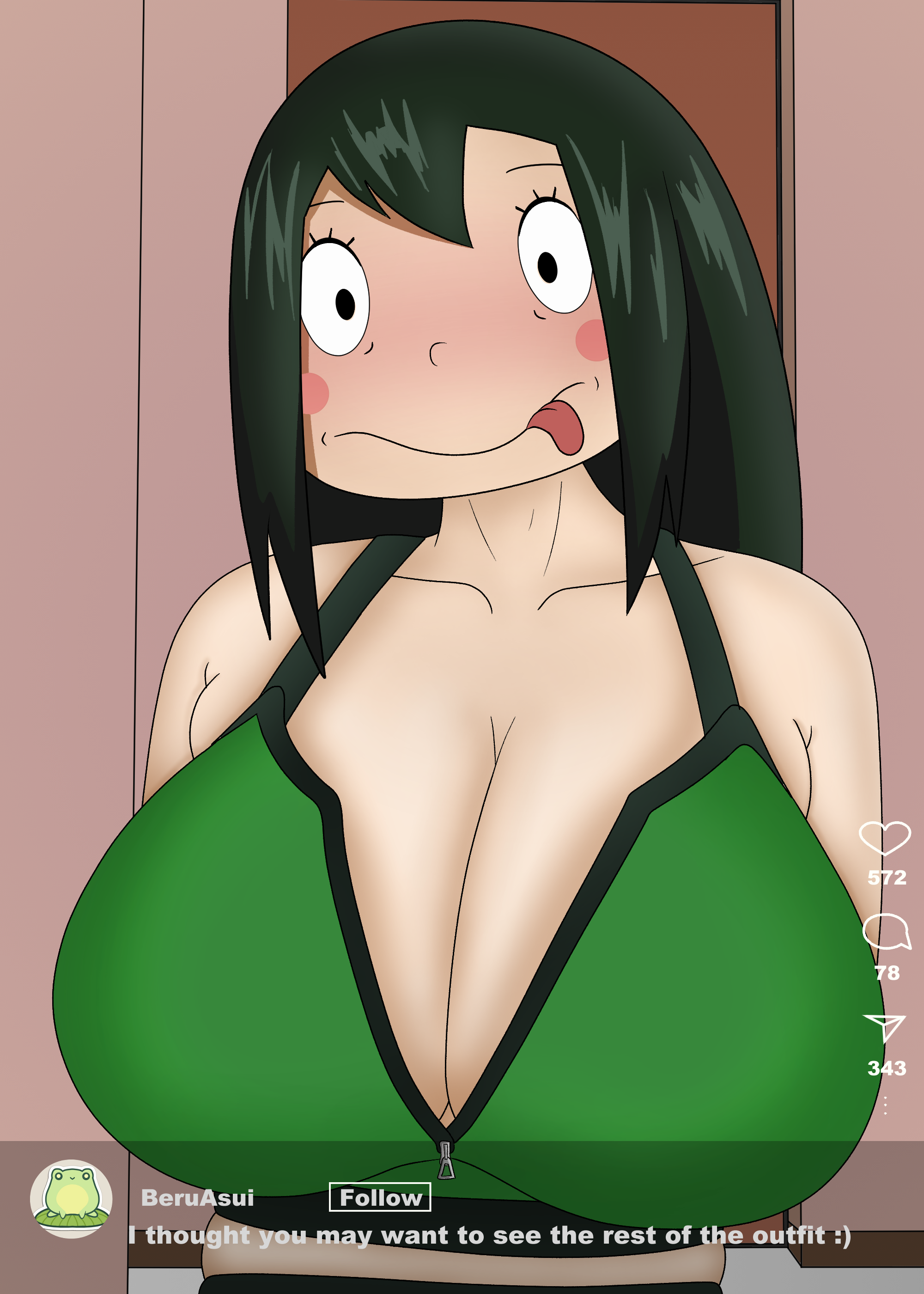 Asui Beru (My Hero Academia) Rule 34 Image