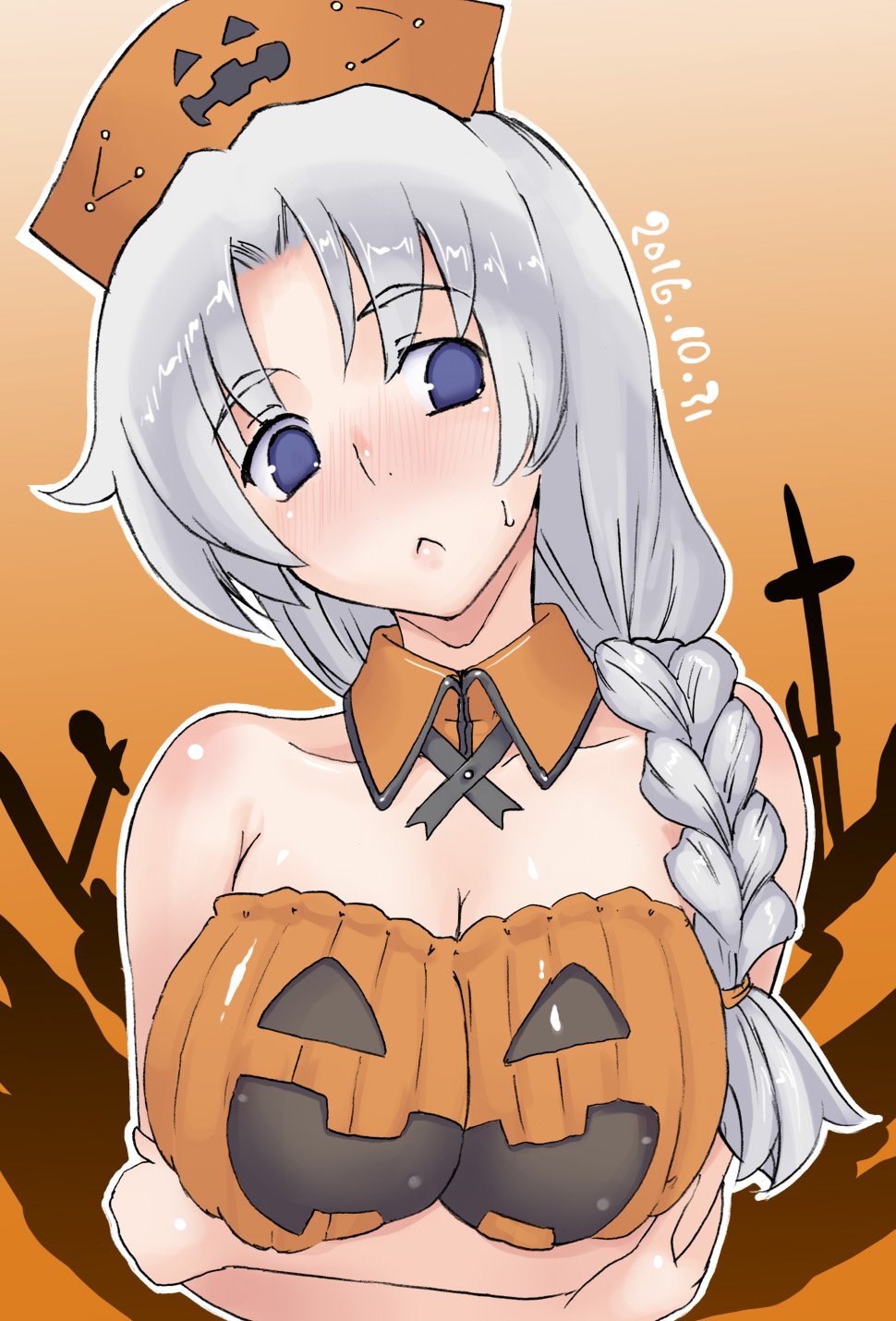Yagokoro Eirin (Halloween) Rule 34 Image