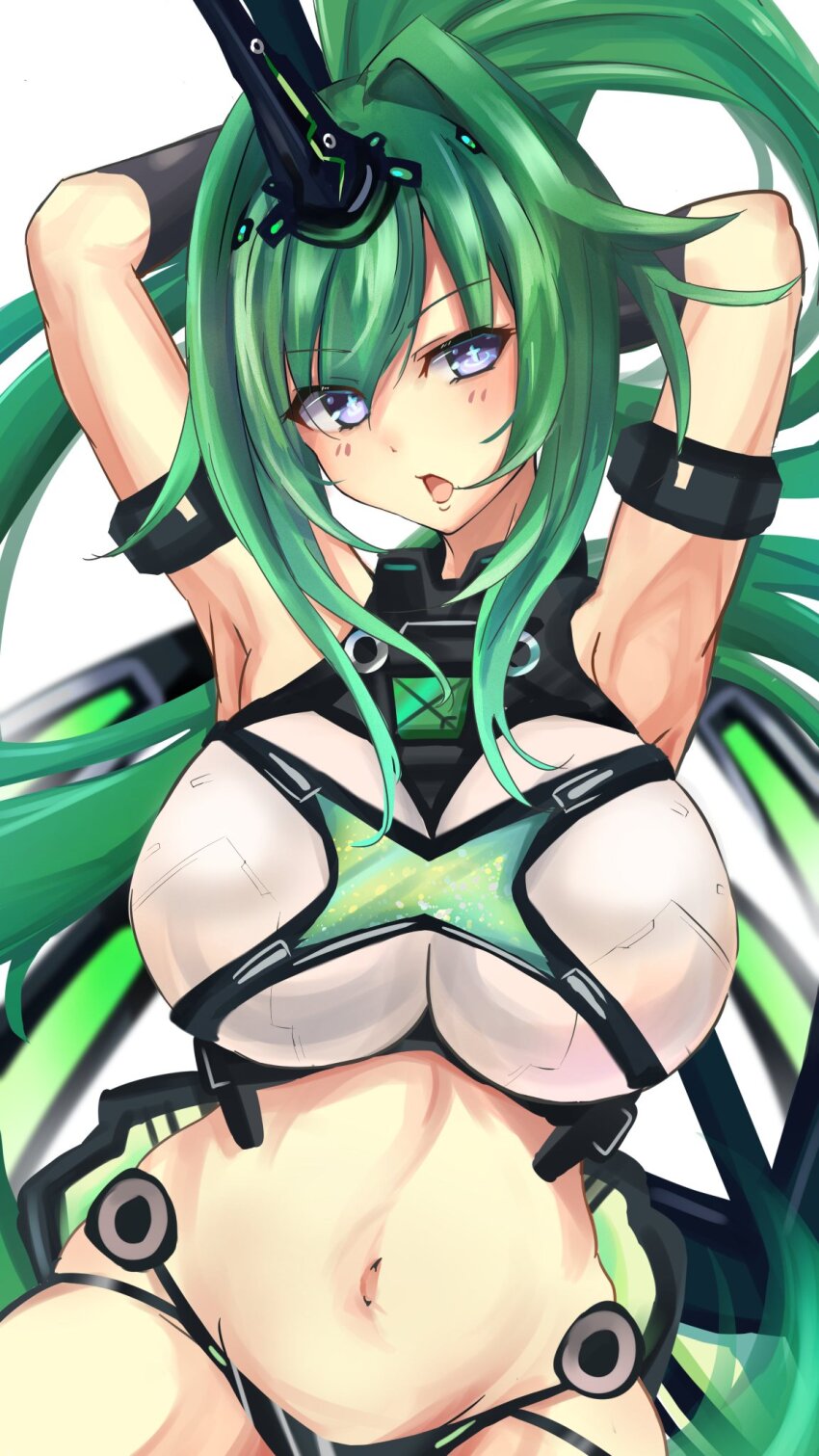 Green Heart (Neptunia) Rule 34 Image