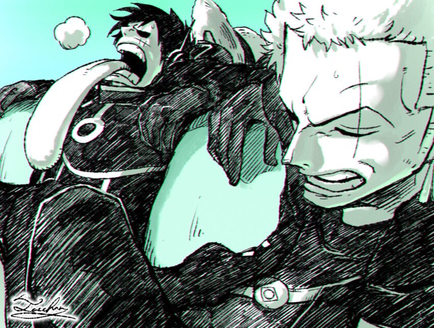Roronoa Zoro (Monkey D. Luffy) Rule 34 Image