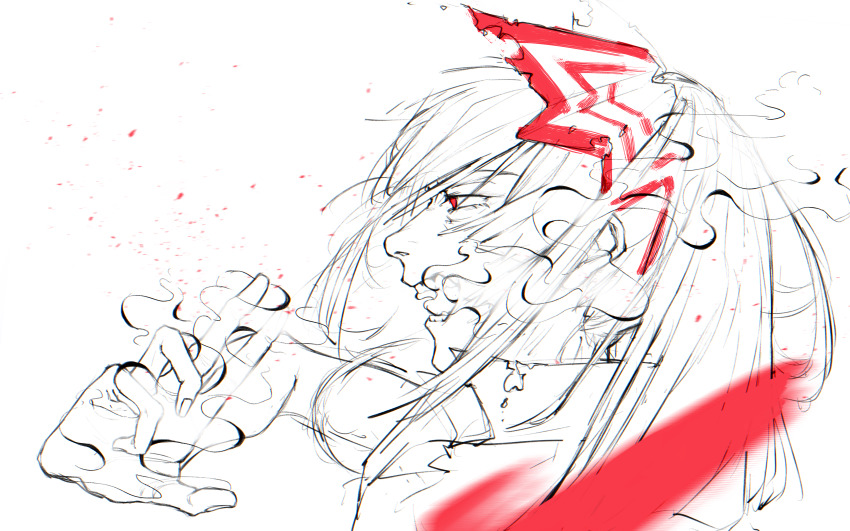 Fujiwara No Mokou (Touhou) Rule 34 Image