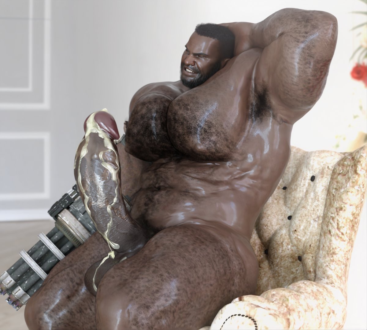 Barret Wallace (Final Fantasy) Rule 34 Image