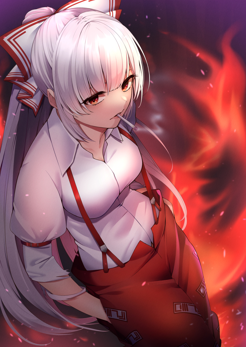 Fujiwara No Mokou (Touhou) Rule 34 Image