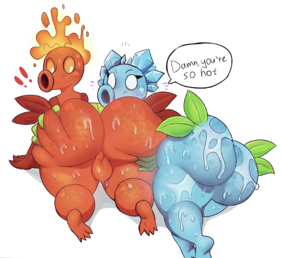 Fire Peashooter (Pvz) Rule 34 Image
