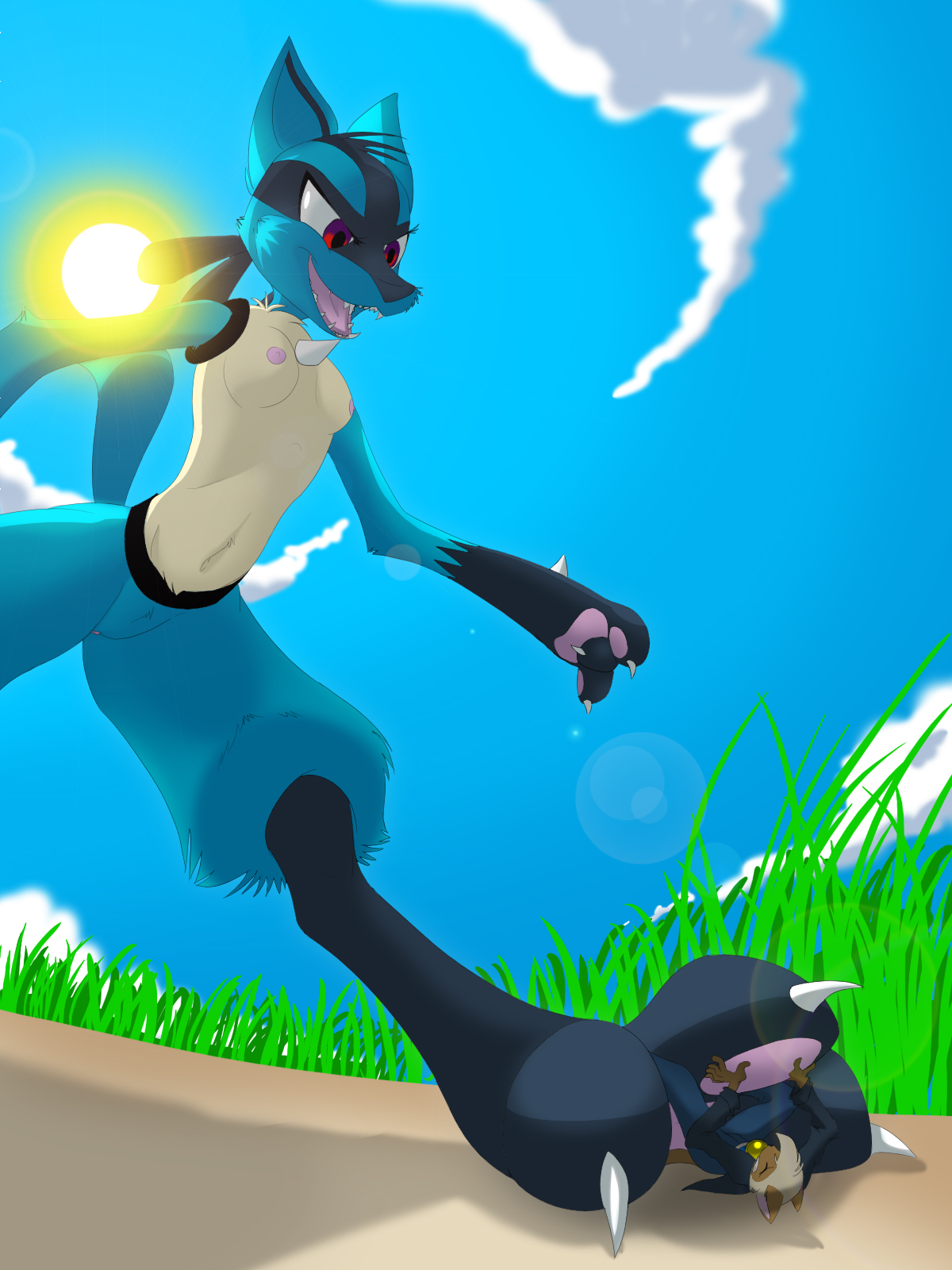 Female Lucario (Game Freak) Rule 34 Image