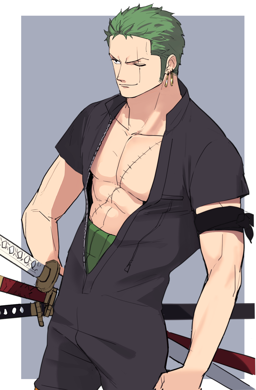 Roronoa Zoro (One Piece) Rule 34 Image