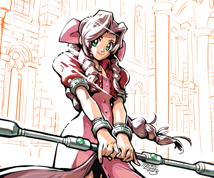Aerith Gainsborough (Final Fantasy) Rule 34 Image