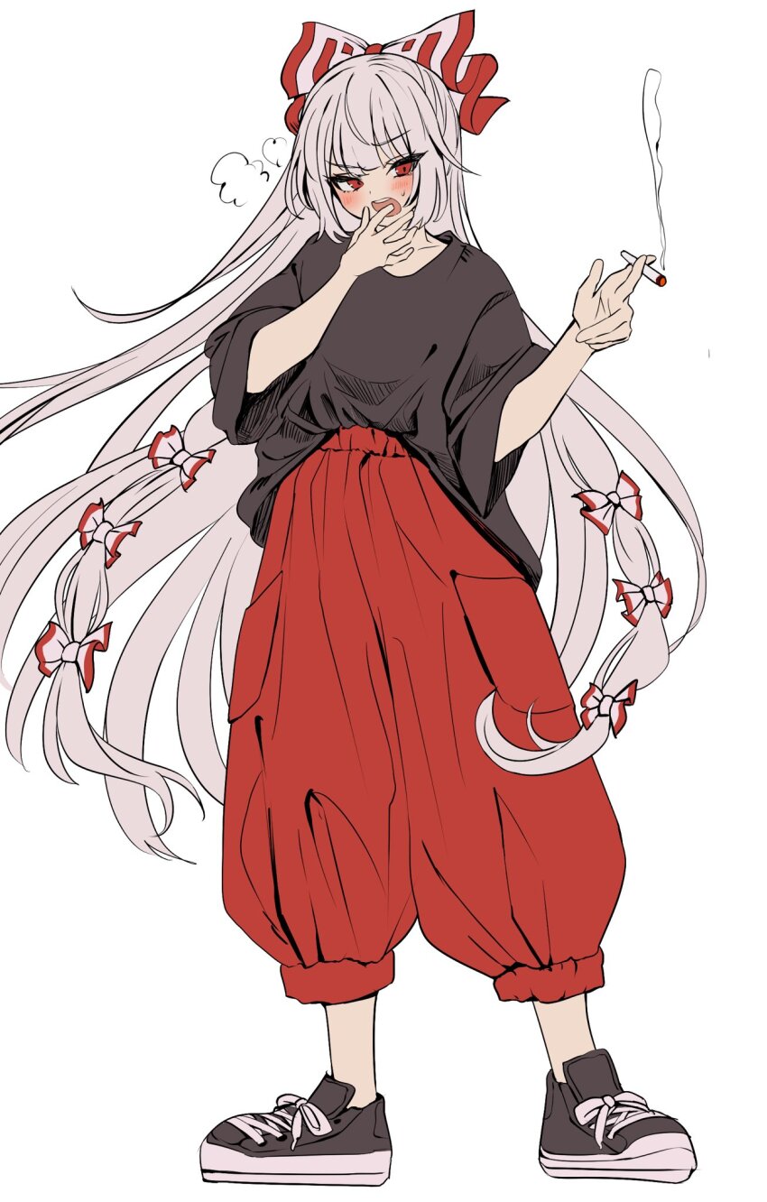 Fujiwara No Mokou (Touhou) Rule 34 Image