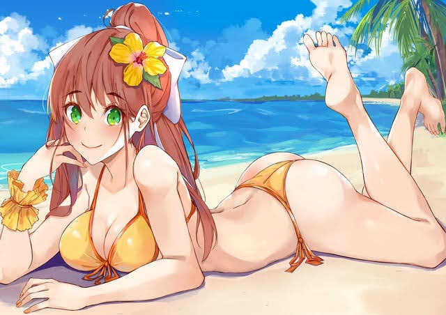 Monika (Doki Doki Literature Club) Rule 34 Image
