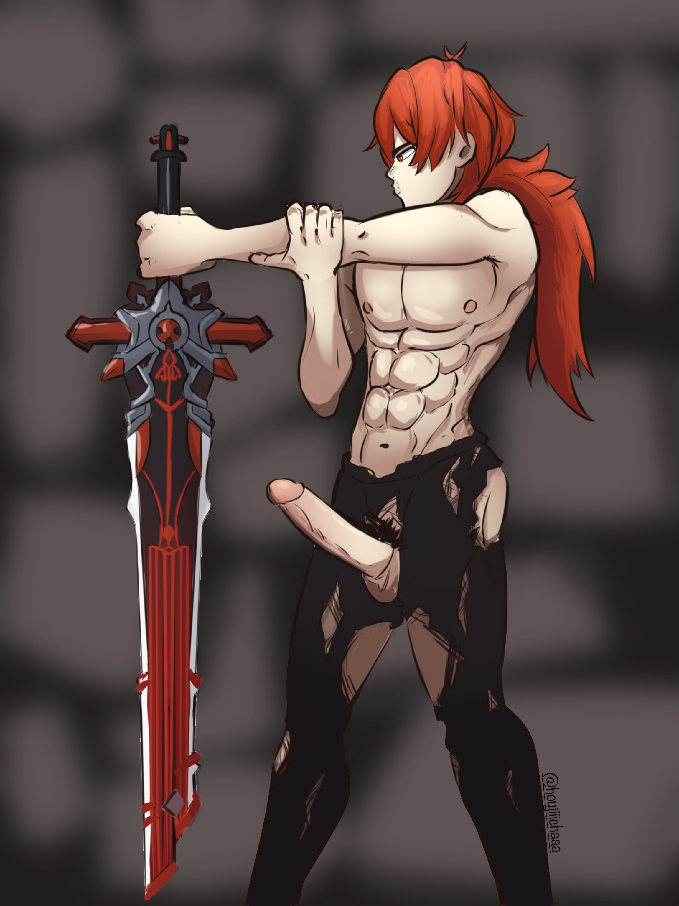 Diluc (Genshin Impact) Rule 34 Image