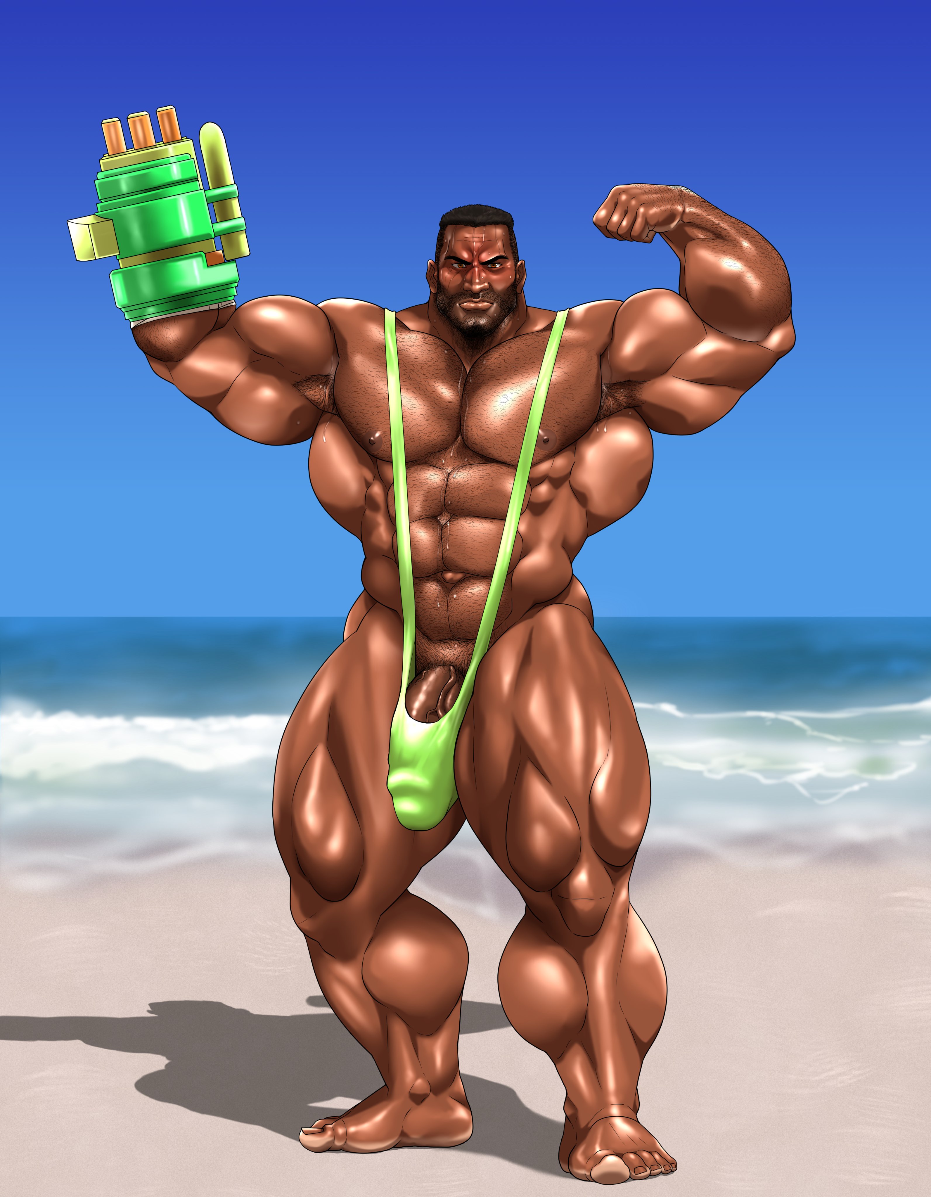 Barret Wallace (Final Fantasy) Rule 34 Image