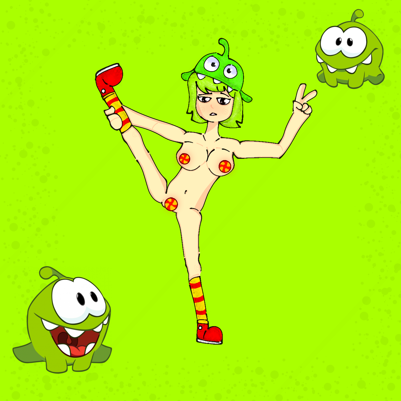 Om Nom (Cut The Rope) Rule 34 Image