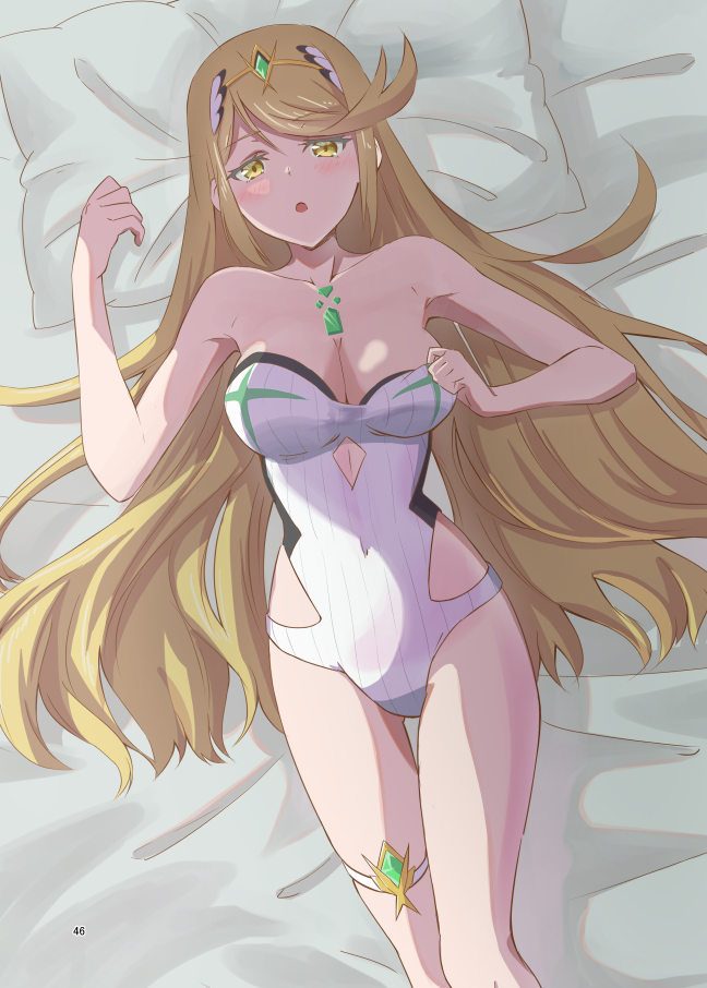 Mythra (Radiant Beach) (Xenoblade) Rule 34 Image