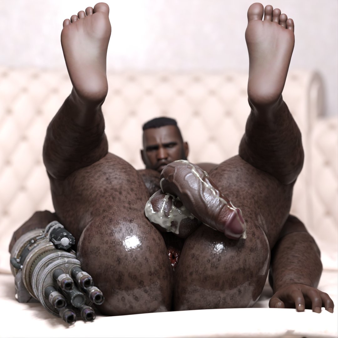 Barret Wallace (Final Fantasy) Rule 34 Image