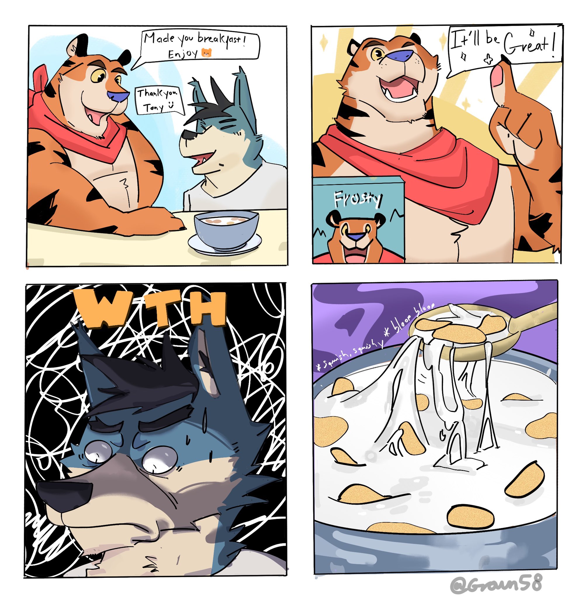 Tony The Tiger (Frosted Flakes) Rule 34 Image