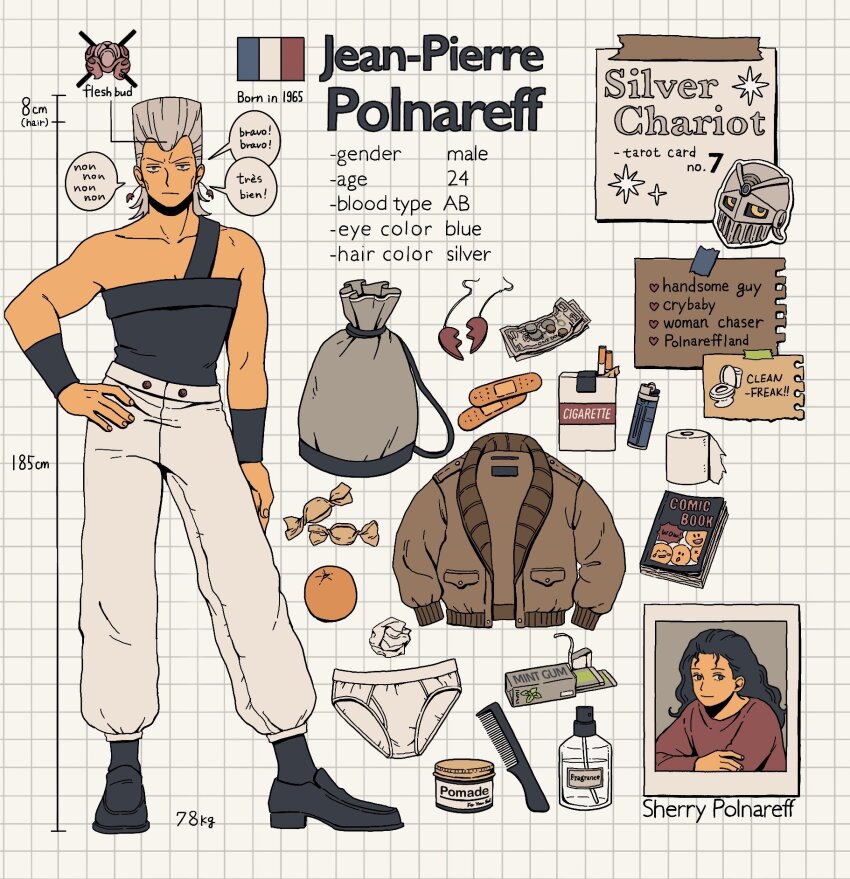 Jean Pierre Polnareff (Jojo No Kimyou Na Bouken) Rule 34 Image