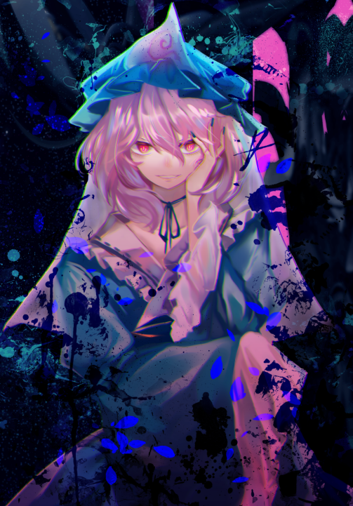 Saigyouji Yuyuko (Touhou) Rule 34 Image