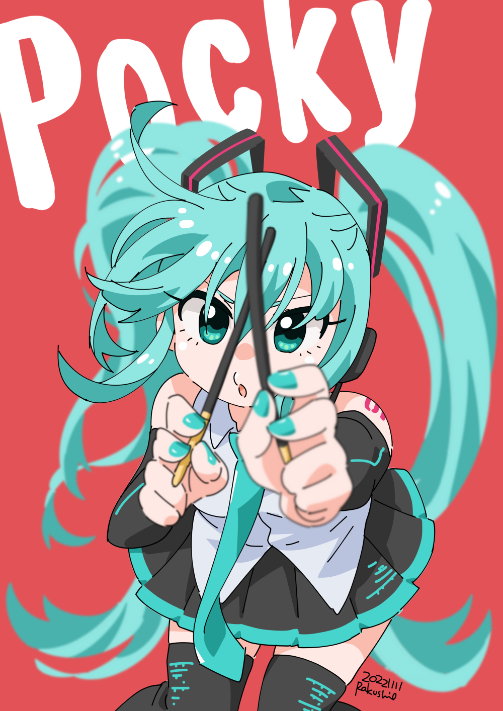 Hatsune Miku (Pocky) Rule 34 Image