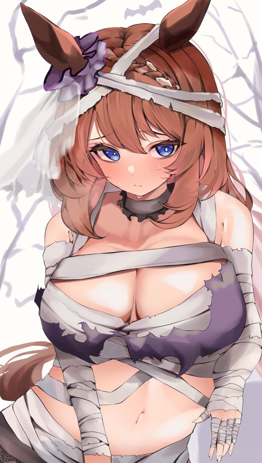 Super Creek (Chiffon-Wrapped Mummy) (Umamusume) Rule 34 Image