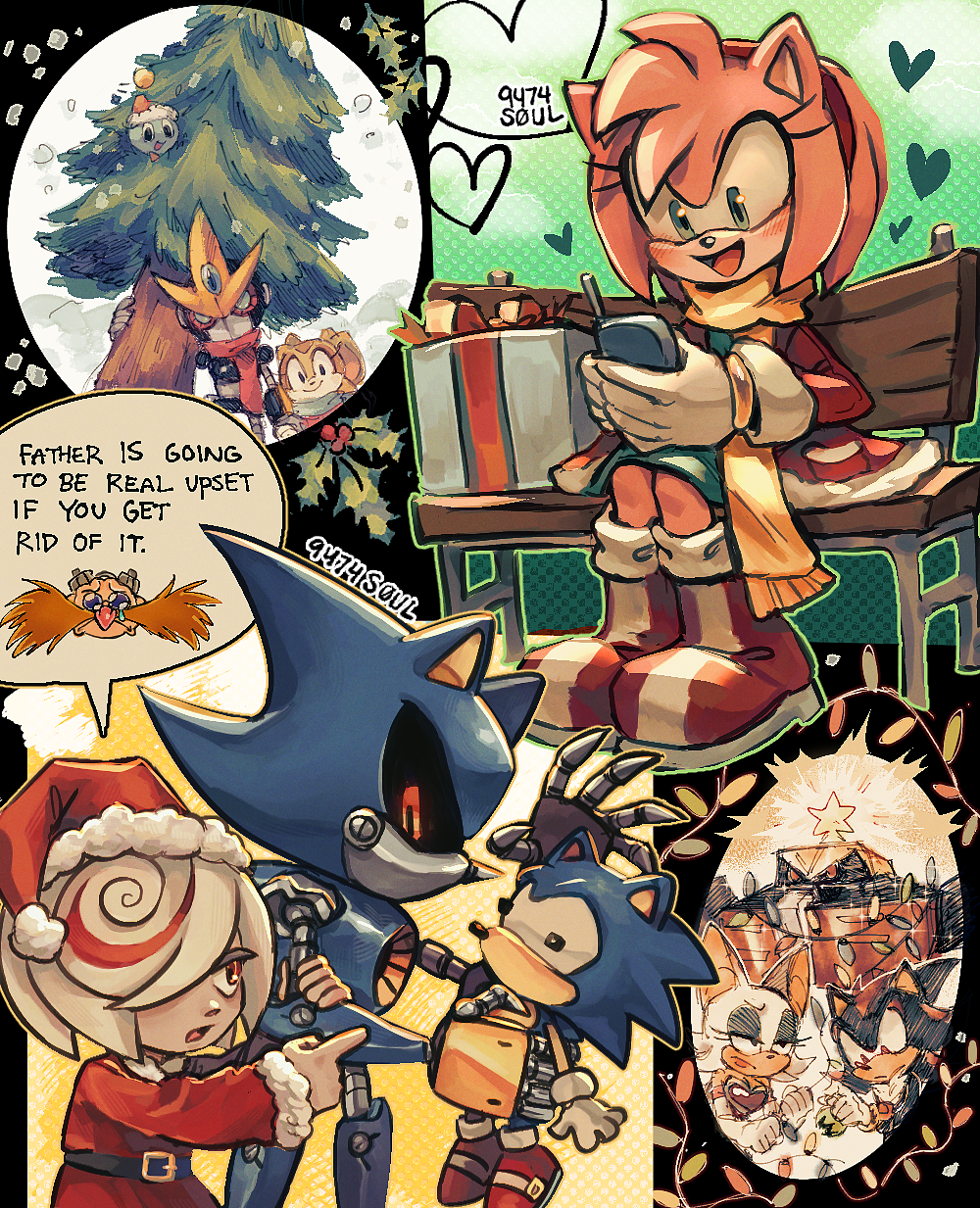 Amy Rose (Christmas) Rule 34 Image