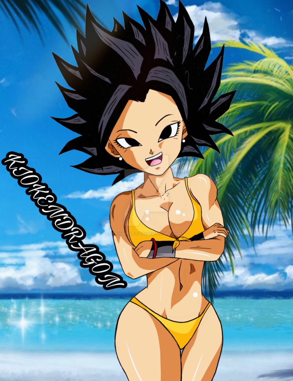 Caulifla (Dragon Ball) Rule 34 Image