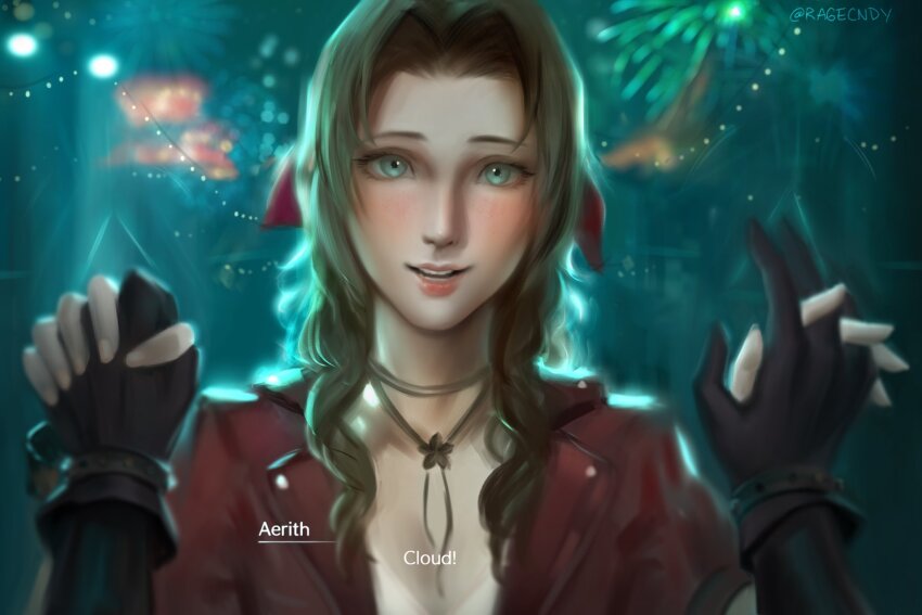Aerith Gainsborough (Final Fantasy) Rule 34 Image