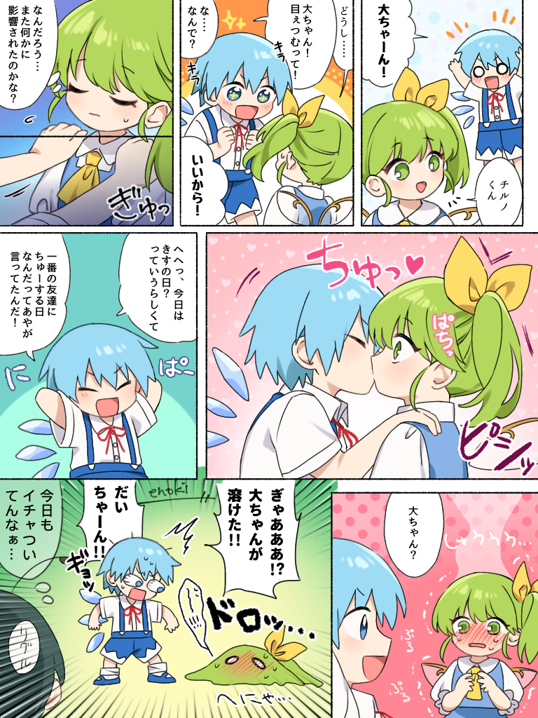 Cirno (Kiss Day) Rule 34 Image