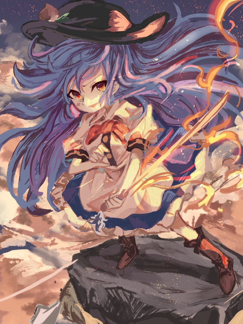 Hinanawi Tenshi (Touhou) Rule 34 Image