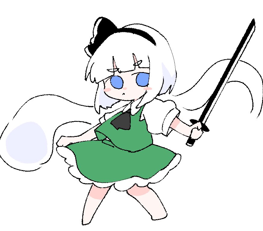 Konpaku Youmu (Touhou) Rule 34 Image