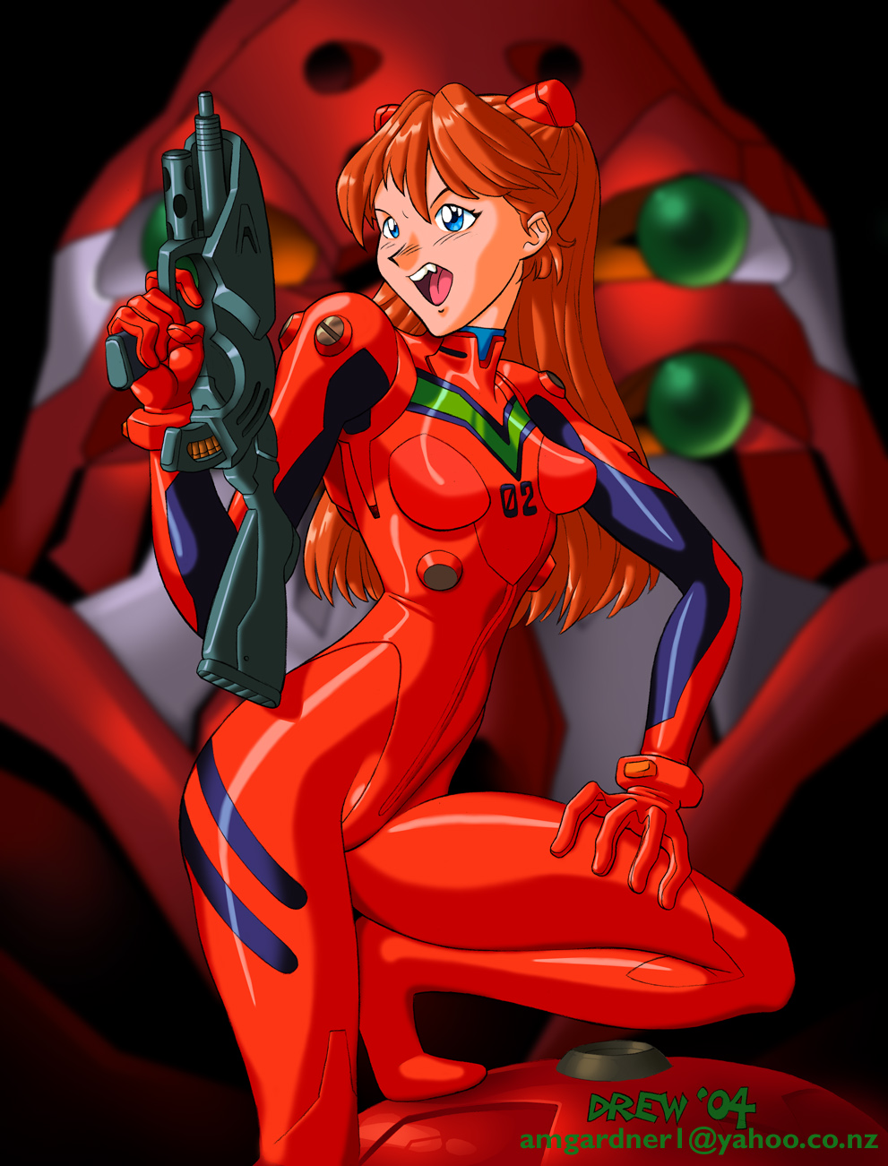 Eva 02 (Neon Genesis Evangelion) Rule 34 Image