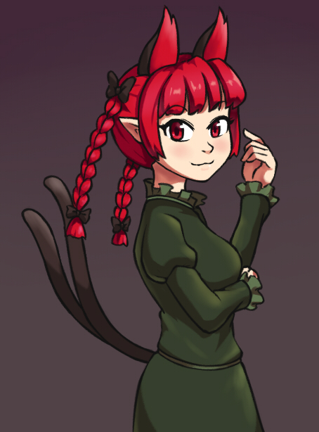 Kaenbyou Rin (Touhou) Rule 34 Image