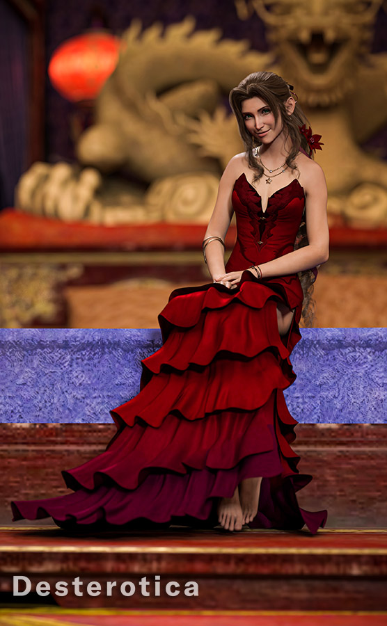 Aerith Gainsborough (Final Fantasy) Rule 34 Image