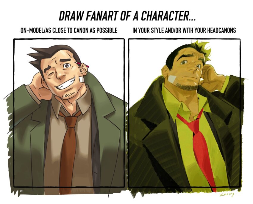 Dick Gumshoe (Ace Attorney) Rule 34 Image