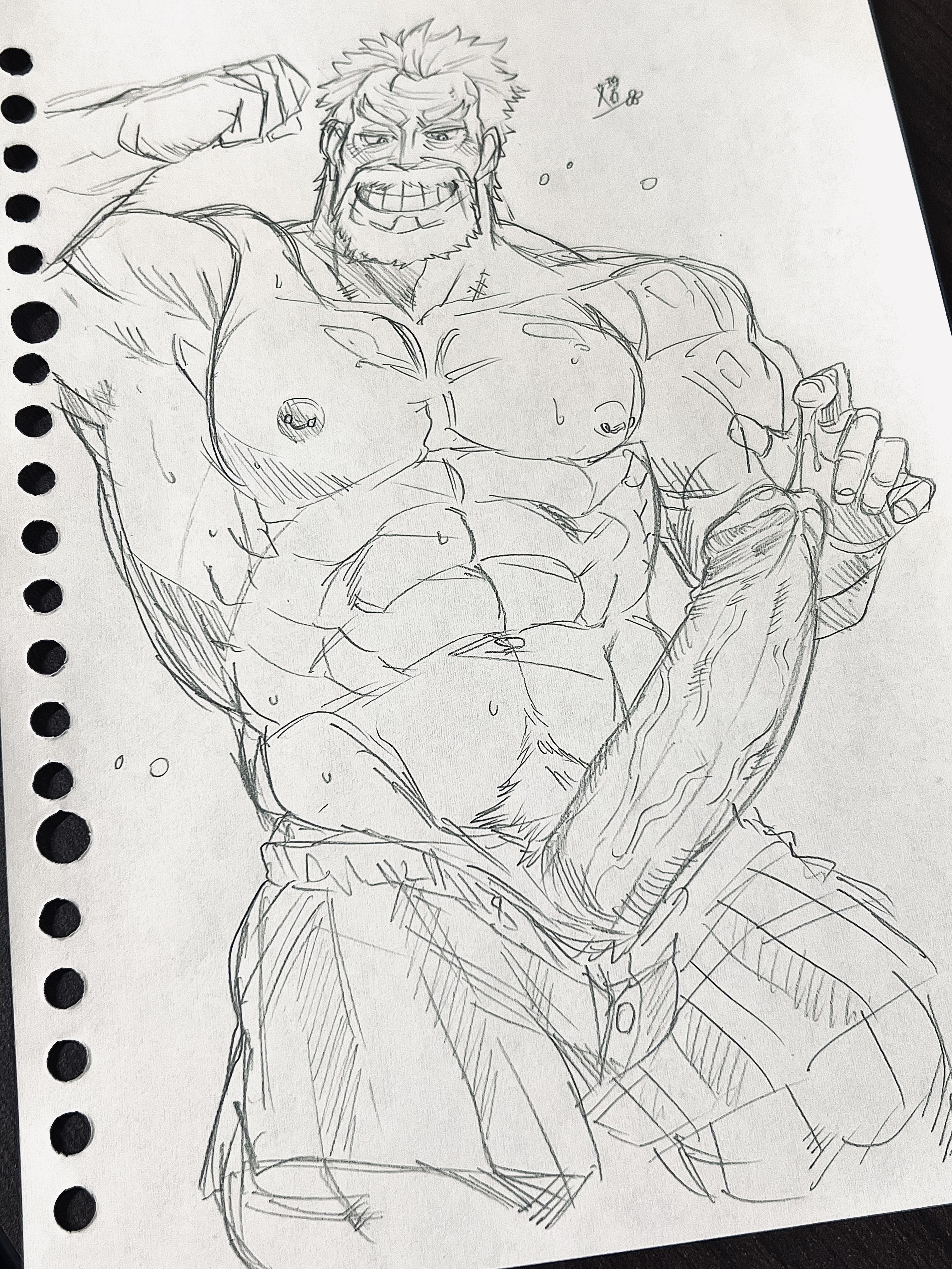 Monkey D Garp (One Piece) Rule 34 Image