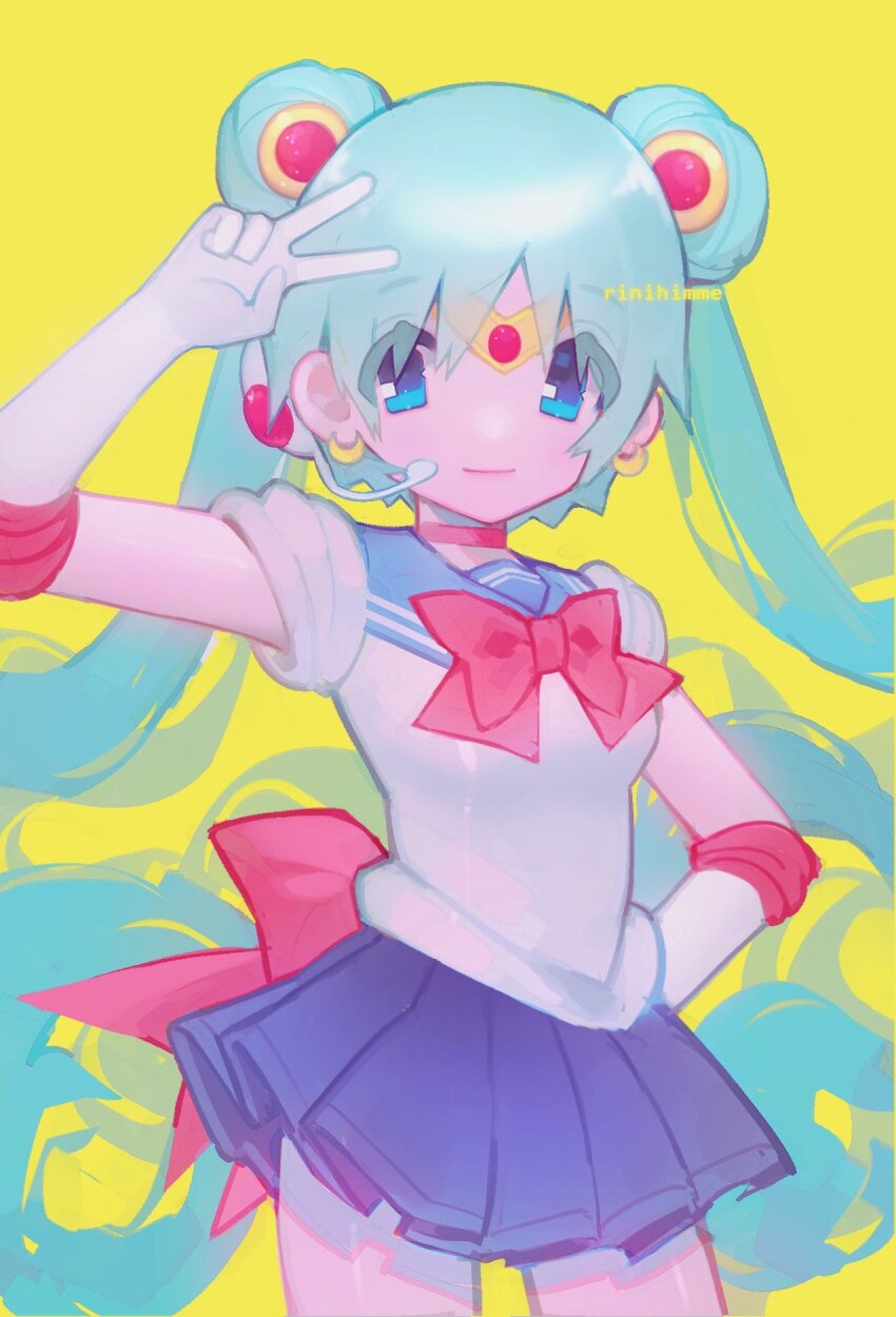 Hatsune Miku (Bishoujo Senshi Sailor Moon) Rule 34 Image