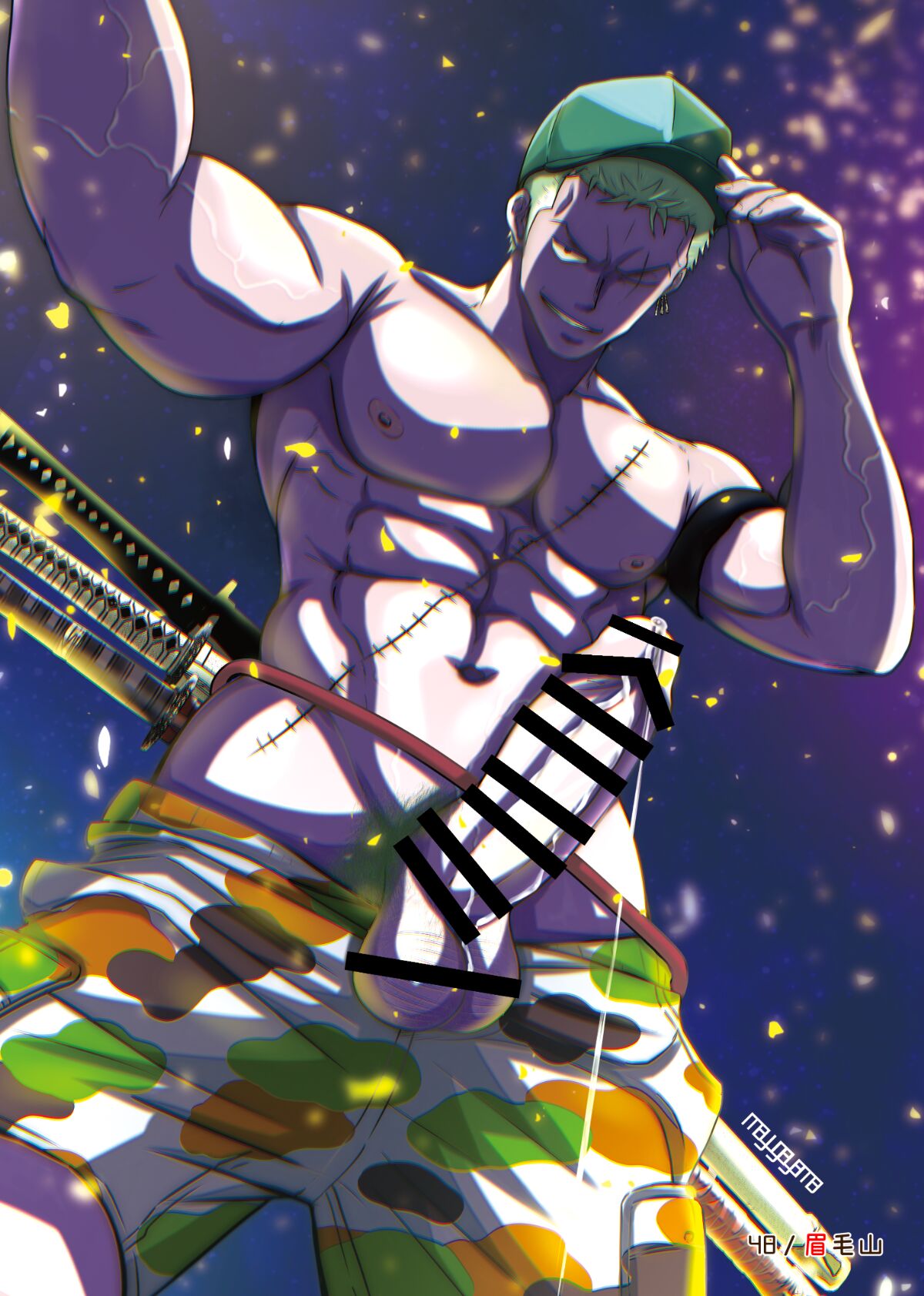 Roronoa Zoro (One Piece) Rule 34 Image