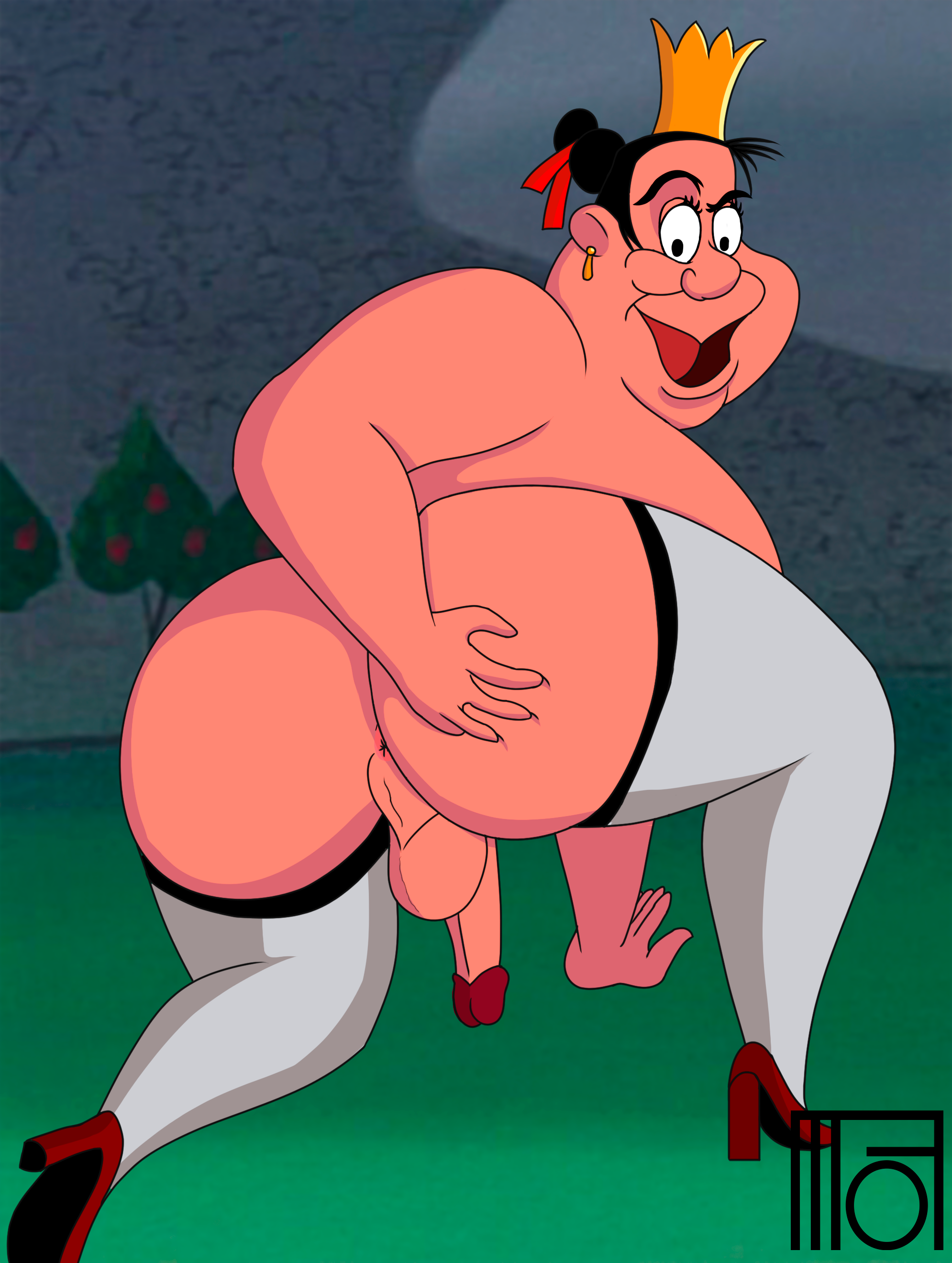 Queen Of Hearts (Alice In Wonderland) Rule 34 Image