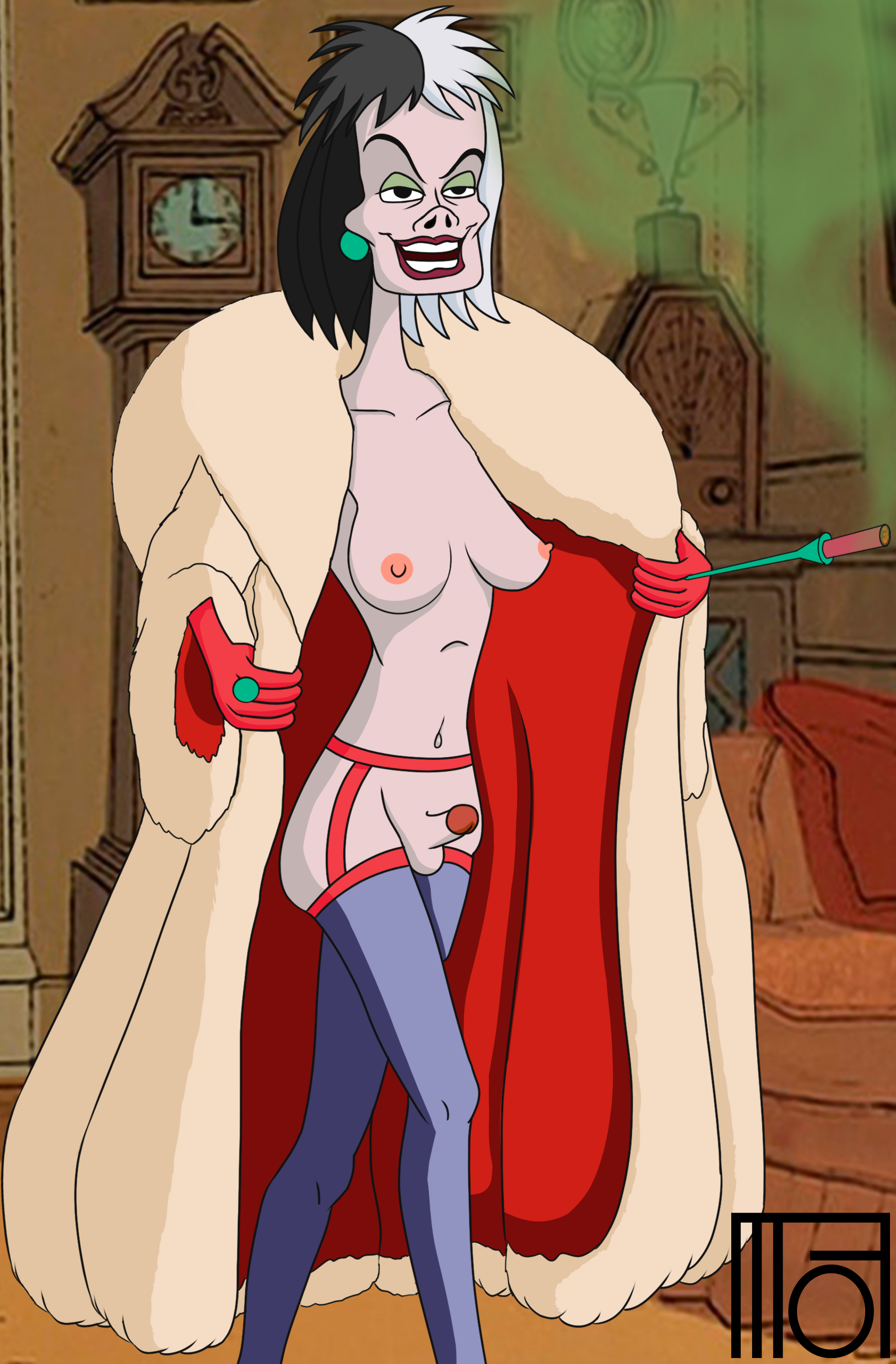 Cruella De Vil (101 Dalmatians) Rule 34 Image