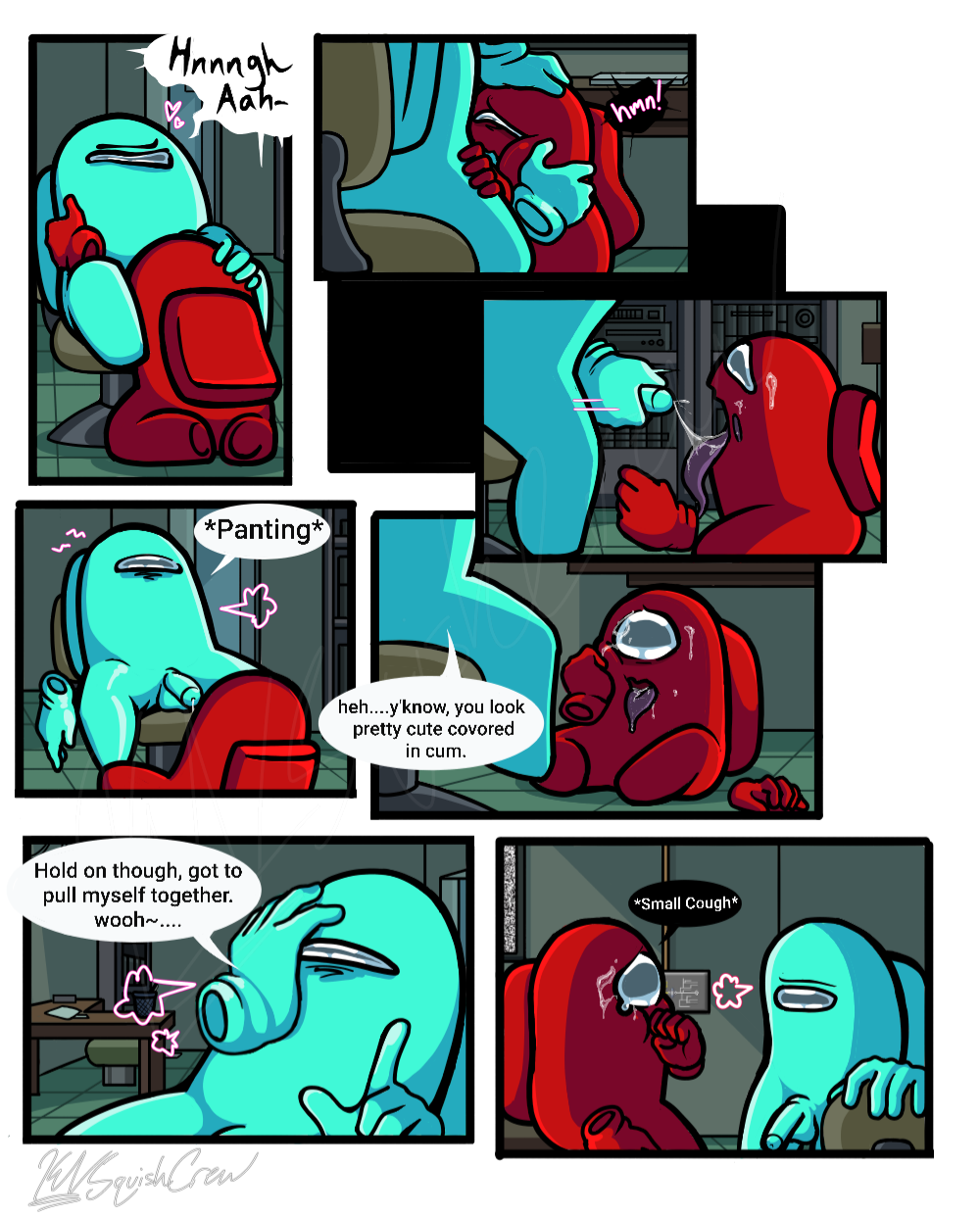 Among Us Cyan (Among Us) Rule 34 Image