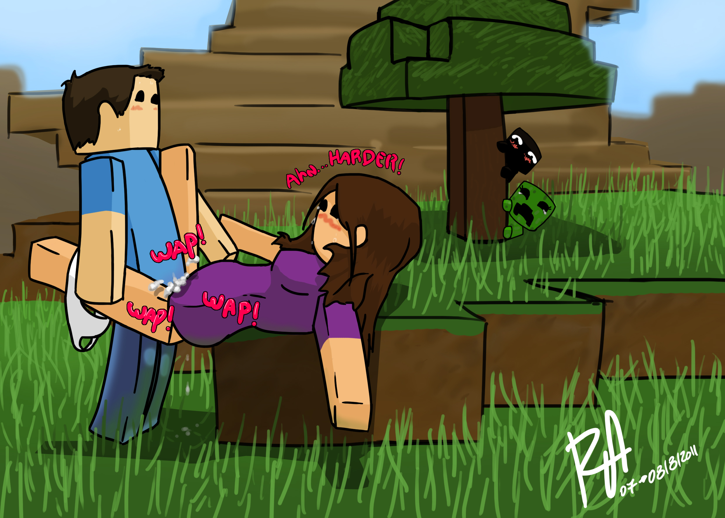 Steve (Minecraft) Rule 34 Image