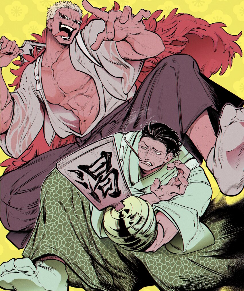 Donquixote Doflamingo (Crocodile (One Piece)) Rule 34 Image